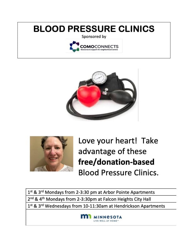 Blood Pressure Clinics flyer