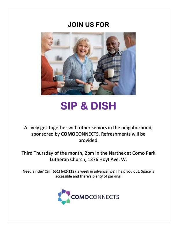 Sip and Dish flyer